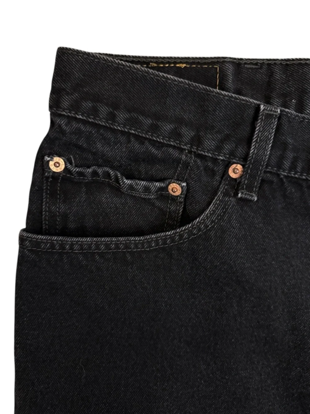 Vintage 2006 Levi’s 550 Relaxed Fit Black Jeans 40x32 Fits 36x30 Y2K Dad Denim